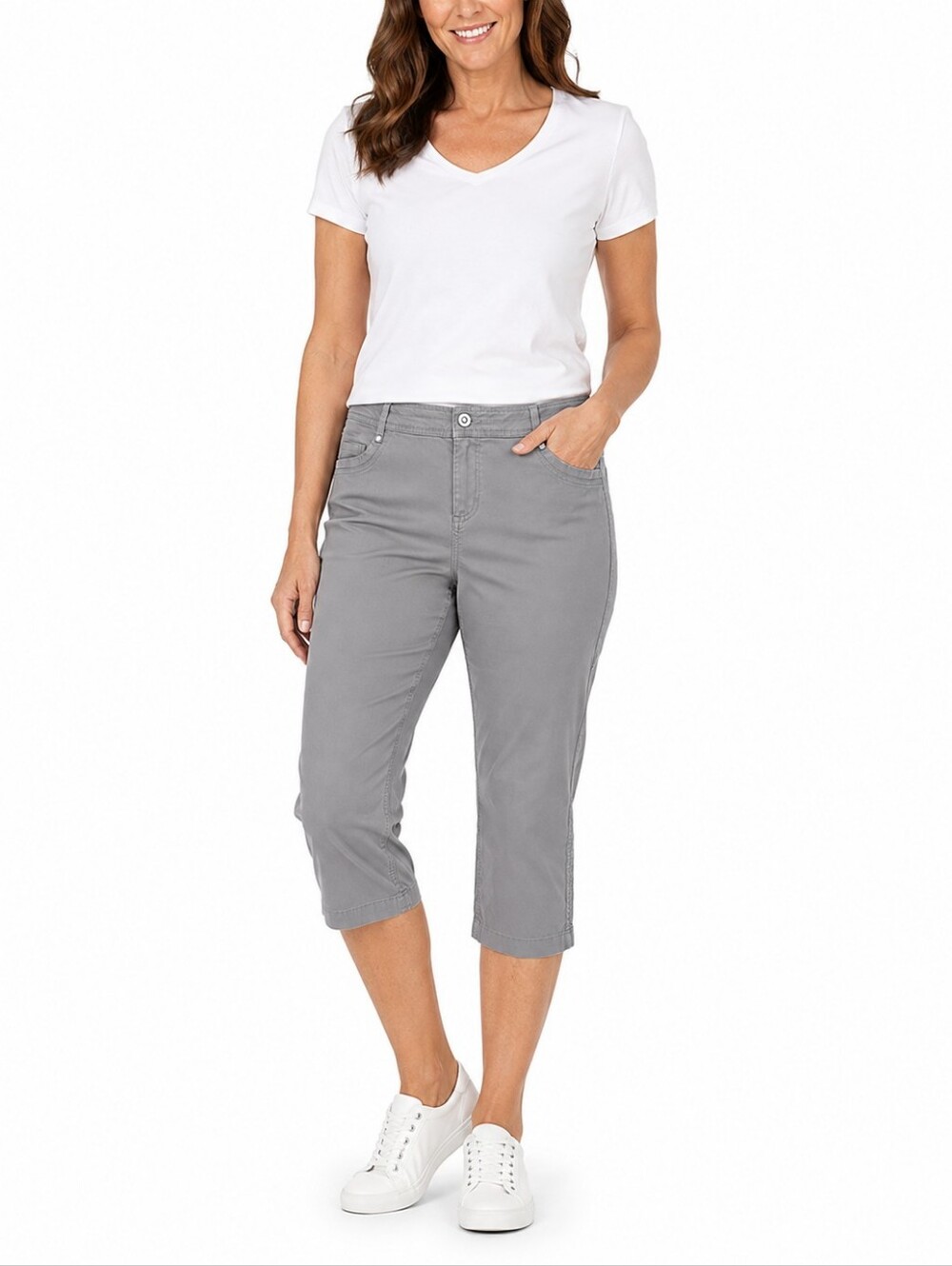 KUHL Womens Gray Hiking Capri Pants Size 16 Outdoor Lightweight Casual Trekking